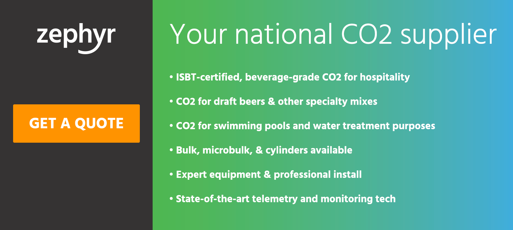 Get a free CO2 quote from Zephyr